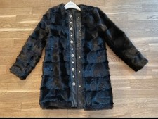 Zara Fake Fur Damen Mantel Gr