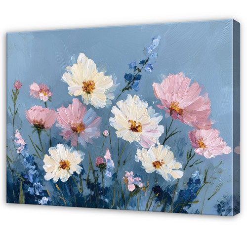 Leinwand blumen weiß - blumen,