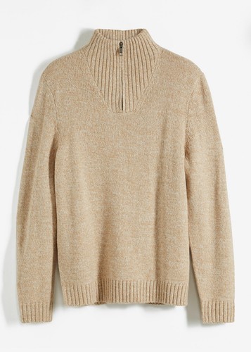 Troyer pullover mit recyceltem - troyer,