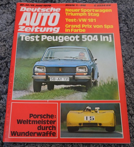 Auto zeitung 1970 - zeitung, vw