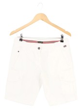 NAPAPIJRI Herren Cargo Shorts Gr. M Weiß Baumwolle Casual