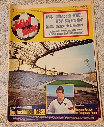 Fußball woche 1972 - woche, 23.05.1972