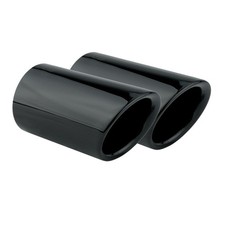 2 Auspuffblenden Schwarz VW Golf 6 Golf 7 Tiguan II Auspuff Blende Endrohre