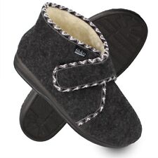 Damen Hausschuh mit Klettverschluss aus Easy-Filz Hüttenschuh Gr. 36-41 Hedlunda