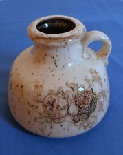 Kleine Keramikvase mit Henkel von Scheurich-Keramik, Nr. 493-10- wie NEU