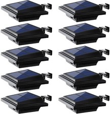 10Stk.Solar Zaun Licht 40LED