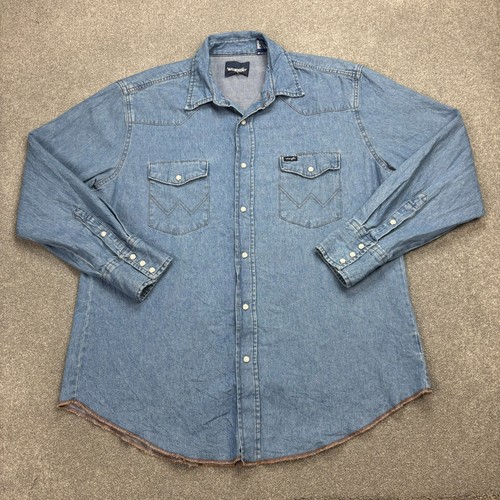 Wrangler jeanshemd erwachsene - jeanshemd,