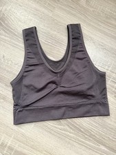 Tchibo Seamless Sport Bustier Yoga Fitness Gymnastik Pilates Gr. M 40/42 Grau