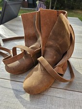 Mittelalter Stiefel Damen Lederstiefel Leonardo Carbone 39 Leder Wikinger LARP