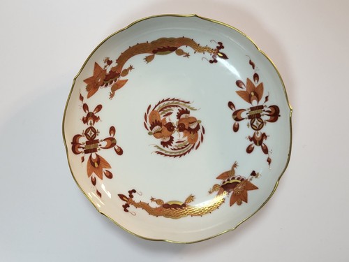 Meissen schale hofdrache rot - hofdrache,