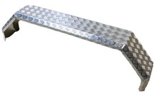 Tandem Kotflügel Aluminium ALU Riffelblech für Tandem Anhänger 1500 x 240mm