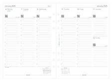 A5 Week On Two Pages English