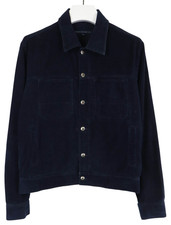 FRENCH CONNECTION Jacke Herren MEDIUM Cord Blau Spreizkragen Knopfleiste