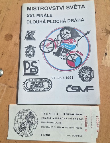 Speedway programm ticket - speedway,