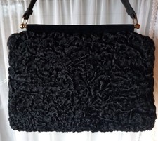 Muff echt Persianer schwarz