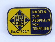 NADELDOSE "Telefunken Ela AZ 006/1" 170 Spezialnadeln für Tonfolien, 78rpm  D388