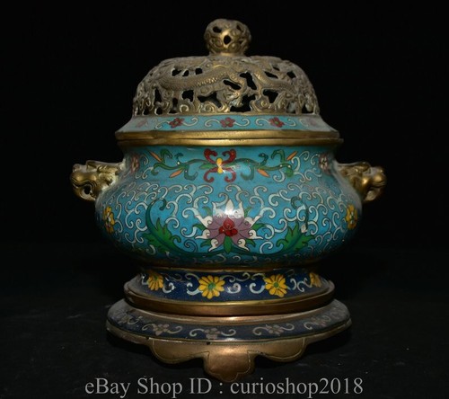 Marked chinese cloisonne - 10",