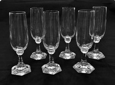 Sektgläser  Maria Classic Rose, 6-eckiger Fuß Kristall, Rosenthal neuwertig 6 St