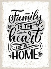 Blechschild 40x30 cm Family is