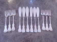 Robbe & Berking ALT-KOPENHAGEN Fischbesteck 6 Personen 12 Teile 150 TOP !