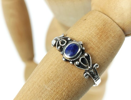 Silber ring 625 mit lapis - ring,