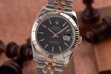 Rolex Datejust 36 Turn-O-Graph Stahl / Gold Automatik Herren Ref 116261 B&P 2009