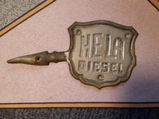 Oldtimer - Schild , Traktor Schriftzug,Emblem - HELA Diesel, Ca.21x12cm