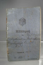 WWI Militärpaß Unteroffizier