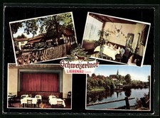 Liebenau /Hann., Teilansicht, Waldgaststätte Schweizerlust, Ansichtskarte 