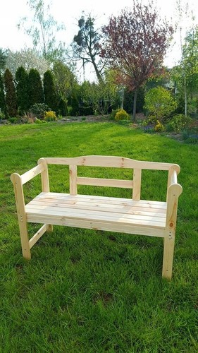 Gartenbank parkbank massivholz - gartenbank,