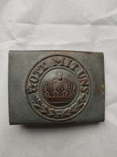 Koppelschloss Preußen für Mannschaften Eisen Feldgrau ! Gott Mit Uns 1 Weltkrieg