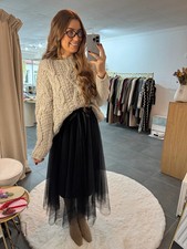 Tüllrock Damen Fiona Schwarz