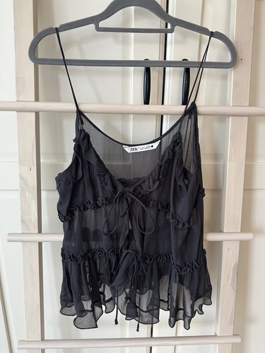 Zara chiffon top rüschen - chiffon,