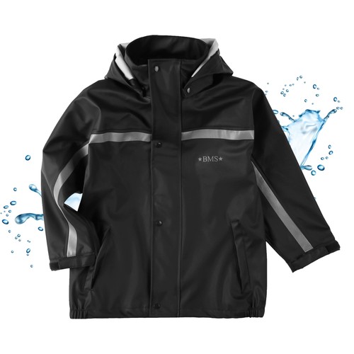 Bms kinder regenjacke schwarz - kinder-regenjacke,