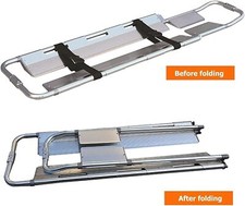 Tragbare Bahre, Schaufeltrage aus Aluminium, faltbar, teleskopisch, Krankentrage