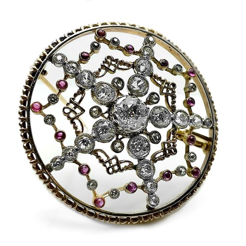 Jugendstil diamant rubin - jugendstil,