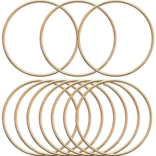 Metallringe basteln 10cm - basteln,