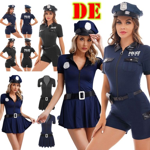 Damen polizistin kostüm - damen,