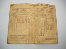 Isaria Sätabelle für