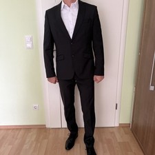 Herrenanzug 48 slim fit anthrazit Hochzeit, Firmung, Business, mit Gürtel