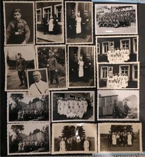 16 X Foto Konvolut - Krankenschwester Uniformen Soldaten Abzeichen Gasmasken