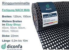 Ringgummimatte 120cm 150cm BREIT 0,2 bis 10m lang Gummimatte Ringmatte Lochmatte