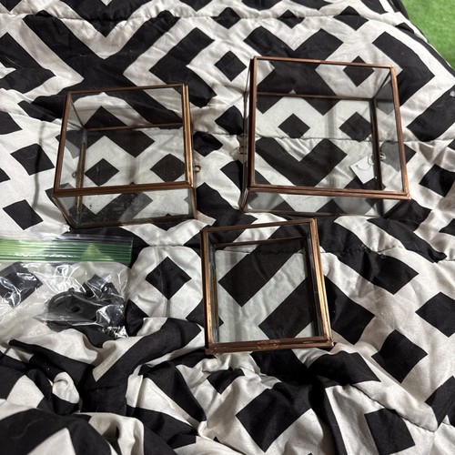 Wall hung terrariums set - wall,