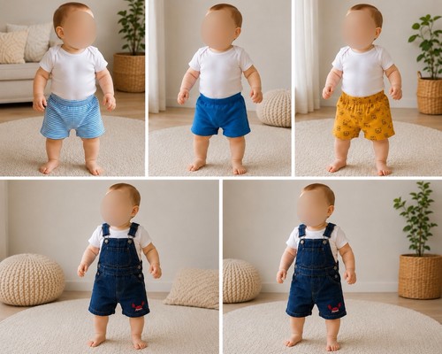 Kurze hosen - &, latzhose