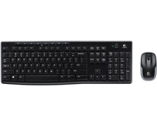 LOGITECH MK270, Tastatur & Maus Set, kabellos, Schwarz