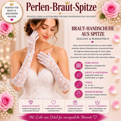 Spitzen handschuhe weiss - spitzen,