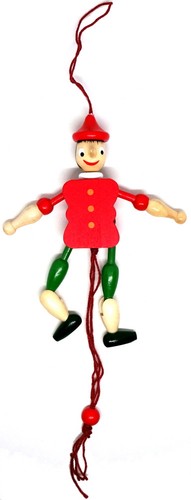 Hampelmann pinocchio holzpuppe - pinocchio,