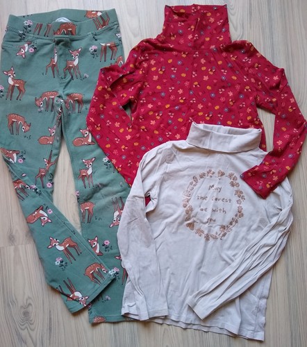 3tlg mädchen set leggings 2x - set,