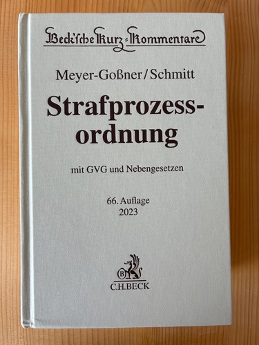 Meyer goßner schmitt - meyer-goßner,