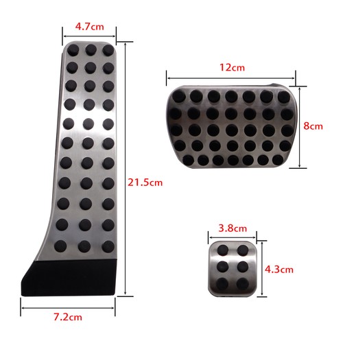 Alu pedalkappen sets - sets, automatik